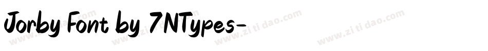 Jorby Font by 7NTypes字体转换